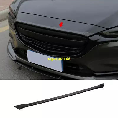 Carbon Fiber Look Front Hood Bonnet Lip Molding Cover Trim For Mazda 6 2018-2020 • $103.53