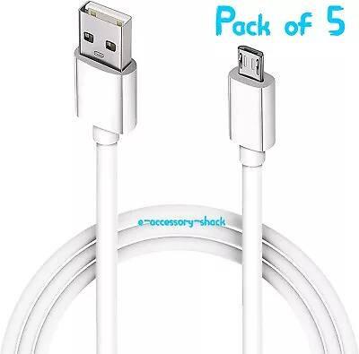 5 PACK Fast Charge Micro USB Cable Cord Quick Charging Charger 5FT 9V/1.67A Bulk • $5.98