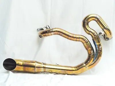 Custom Exhaust AMBER Colored 2 Into 1  Fits For Harley Davidson V-ROD VRSCA • $440.55