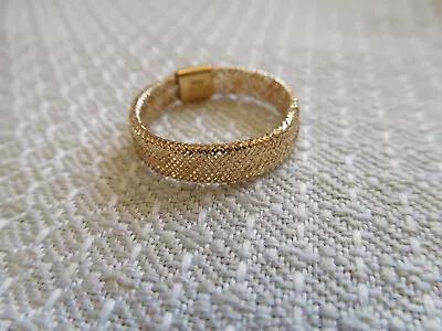 14k Yellow Gold Mesh Ring • $95