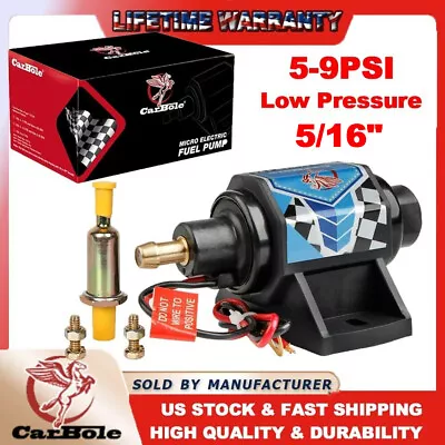 $23.99 • Buy Electric Fuel Pump Gas Diesel Inline Low Pressure 5/16 Inch 35GPH 12V Universal