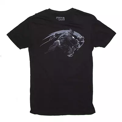 MARVEL Mens Black Panther Black Short Sleeve T-Shirt S • £11.99