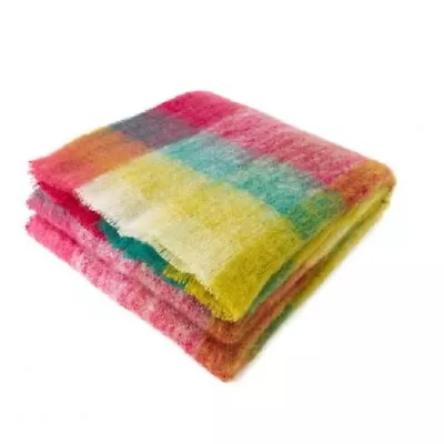 Mohair Wool Blanket Throw. Beautiful Story-Great Expectations. New. XL 86'X94' • $195