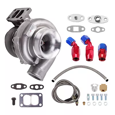 T70 Universal Turbo Charger .70 A/R T3 V Band Oil Feed Drain Return Line Kit • $179.99