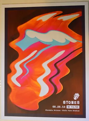 Rolling Stones - No Filter Tour - 2019 - Poster - August 26 - Glendale - Arizona • $124.99