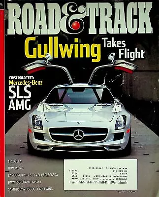 Road & Track Magazine July 2010 First Road Test: Mercedes-Benz SLS AMG • $9.99