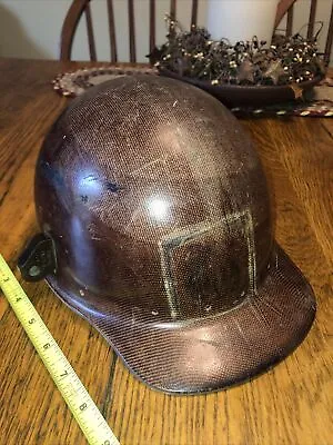 Vintage Coal Miners Hat Or Helmet Low Vein Tiger Stripe • $45