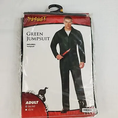 Green Jumpsuit Costume Adult Size SM/MD Inseam 31 -33  Chest 34 -40  • $8