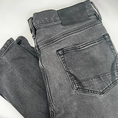 ALLSAINTS Men's Size 30 (x29) Cigarette Skinny Slim Black Button-Fly Denim Jeans • $28.49