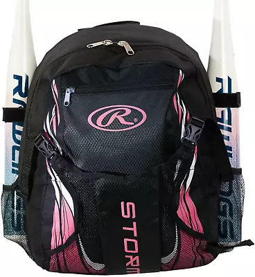 Storm Girls Softball Bag - Sized For Youth Softball Backpack For Girls Or Tball • $34.72