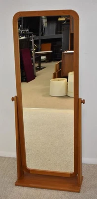 $1100 • Buy Mid Century Modern Teak Cheval Mirror