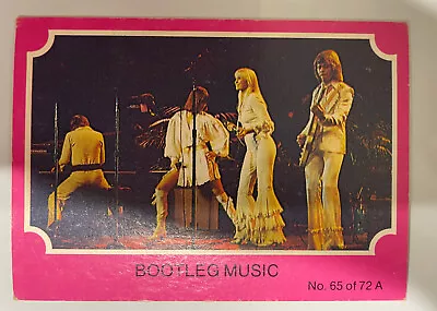 ABBA Trading Cards Australian Scanlens Pink Series - 65 Bootleg Music • $5.50