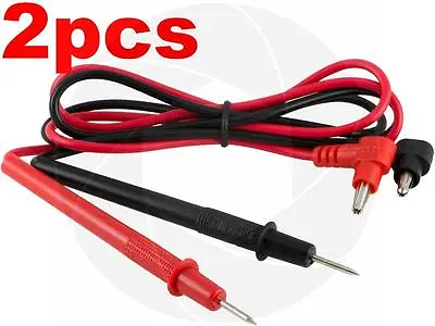 $6.59 • Buy 2 Pairs Multimeter Voltmeter Test Probe Leads With Banana Plug Connectors 1000V