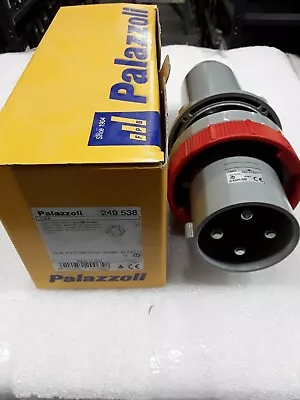 249538 Palazzoli 3pole 4w 125a 415v Inline Male Plug Connector New • $136.50