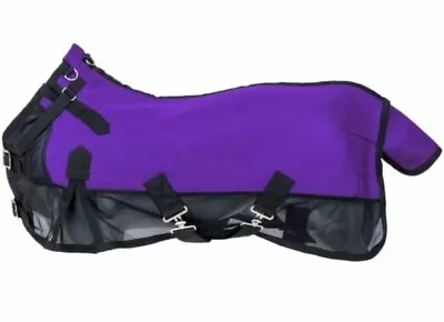 Tough1 Mini Air Mesh Fly Sheet With Snuggit Horse Tack Sz 48 Purple • $34.99