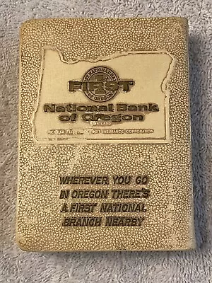 Vintage Book Bank 1st. National Bank Of Oregon Portland Be Safe Bank No Key. • $24.99