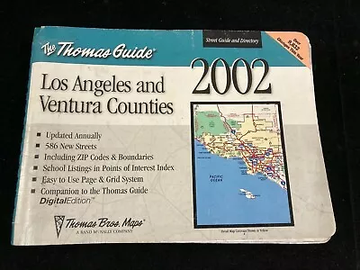 2002 Thomas Guide Los Angeles And Ventura Counties Street Guide & Directory • $17.99