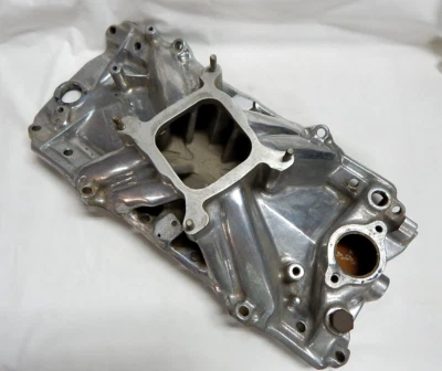 $325 • Buy Vtg Edelbrock 2740 Torker BBC Intake Manifold Polished Big Block Chevy 427 454