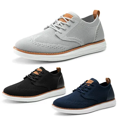 Men's Oxfords Fashion Sneakers Casual Dress Lightweight Breathable Walking Shoes • $30.89