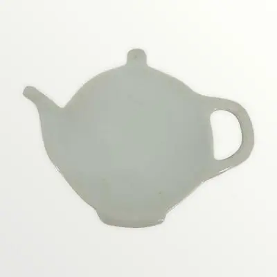 Cordon Bleu White Tea Pot Shaped Plate Spoon Rest Mini Trinket Ceramic • $18.98