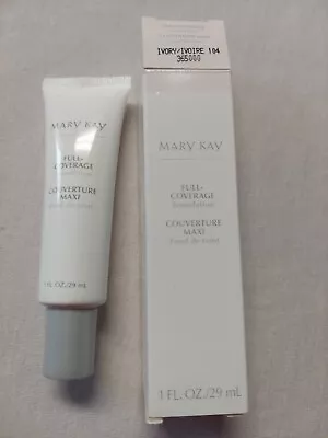 Mary Kay FULL Coverage Foundation Ivory 104  NEW Discontinued • $6.99