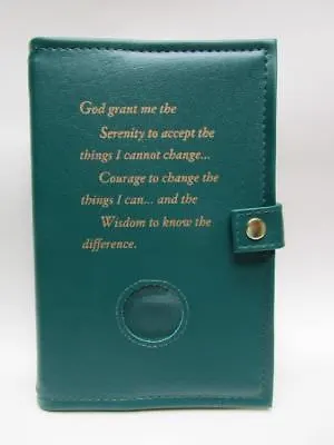 Alcoholic Anonymous Green Deluxe Double AA Book Cover • $41.95