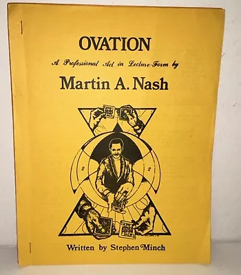 OVATION A Professional Act In Lecture Form By Martin A. Nash • $24.83