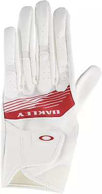 Oakley JAPAN Golf GLOVE 6.0 FOS900974 New White Red • $22.73