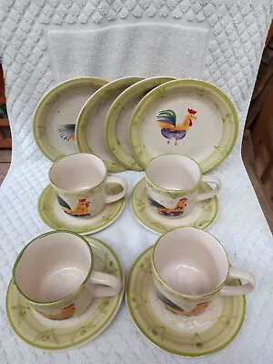 SCOTTS OF STOW Cockerel Hand Painted Plates X6. Unused • £27.99