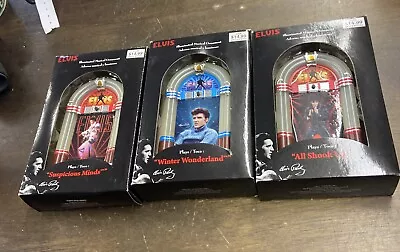 ELVIS PRESLEY 2015 Winter Wonderland RARE Illuminated Musical Ornament NEW Lot 3 • $39.99