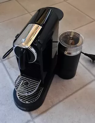 Nespresso Magimix Citiz + Milk Pod Coffee Machine (M196) Limo Black VGC • £97