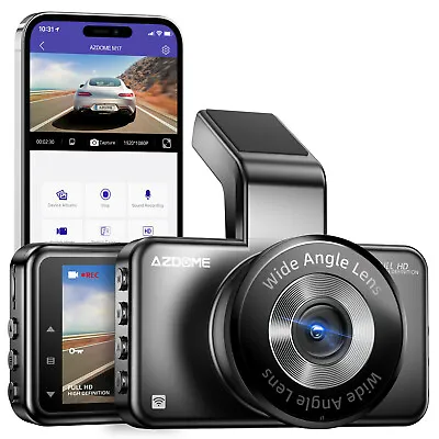 AZDOME Full HD 1080P Dash Cam Front WIFI Car Dashboard Camera Loop Recording M17 • $69.99