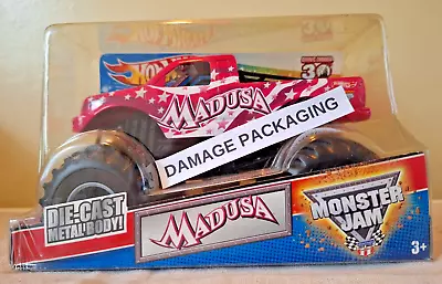 2012 Hot Wheels Monster Jam Trucks Pink Madusa 2 Time Champion 1:24 READ BELOW • $69