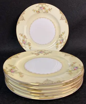 Set Of 6 Vintage MEITO CHINA Marie 6.5 In. Bread & Butter Plates Hand Painted • $39.99