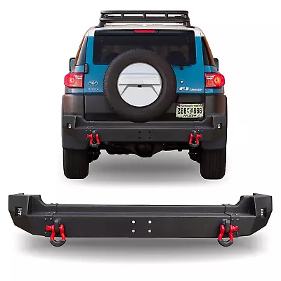 Vijay For 2007-2014 FJ Cruiser New Rear Black Bumper W/LED Lights & D-Rings • $525.98