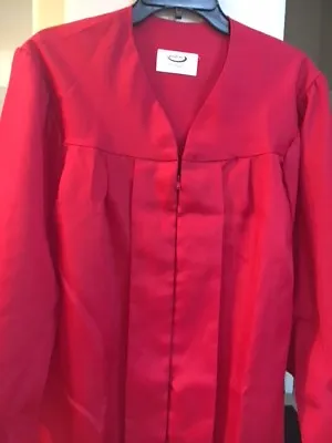 Red Matte Jostens Graduation Gown  Choirrobe clergy And Oakhall • $15.94