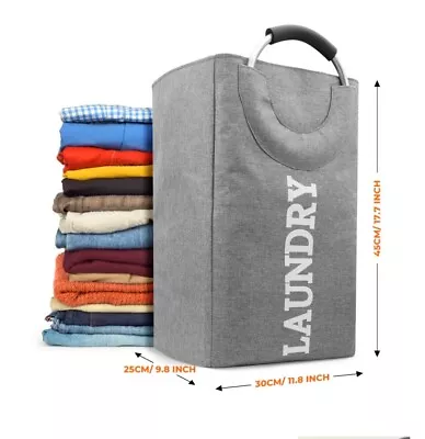 YOOFAN Freestanding Laundry Hamper Collapsible Laundry Basket • £7.99