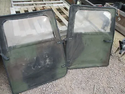Set Of 2 Good Used Woodland Camo Soft Front Doors For HMMWV M998 • $299