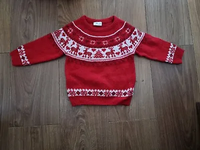 Baby Christmas Jumper 12-18 Months • £3