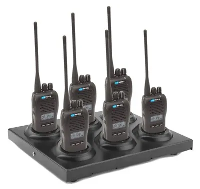 Mitex Pmr446 Pro Six Pack Uhf License Free Two Way Radio With 6 Bay Charger • £875