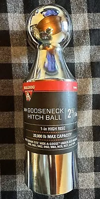 NWT - Bulldog ‎2-5/16  Gooseneck Hitch Ball - 1” High Rise - 20000lb - 1930630 • $64.99