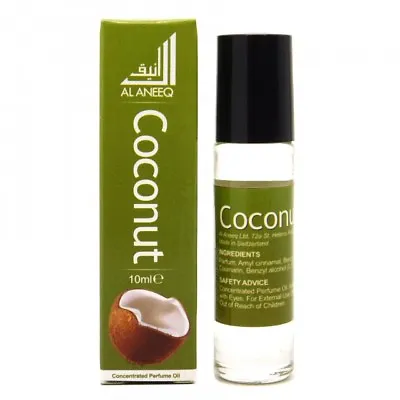 Coconut Perfume Oil By Al Aneeq - Creamy Soft Long Lasting Fragrance Oil 10ml • £5.49