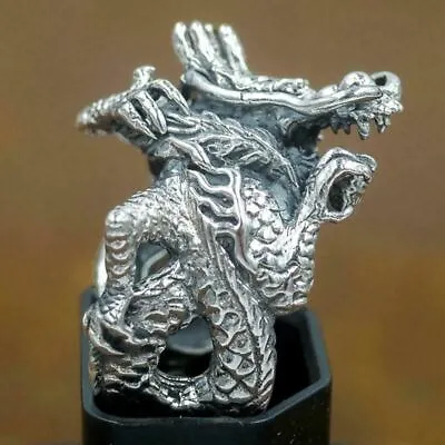 17g Heavy Dragon Snake Artisan 925 Sterling Silver Authentic Genuine Mens Ring • $63.90