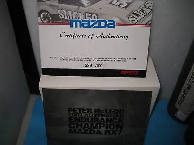 BIANTE 1/18 COA CERTIFICATE & BOOKLET ONLY 1983 MAZDA RX7 PETER McLEOD SLICK 50 • $27.99