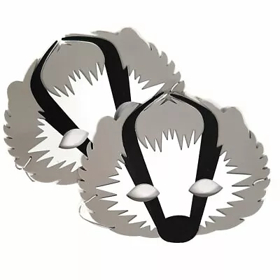 £3.25 • Buy 2 Foam Badger Face Masks - Party Bags Fancy Dress Storytelling Boy Girl Kids