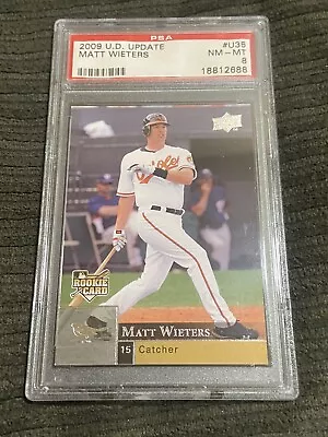 2009 Topps Update Psa 8 Matt Wieters Rookie Pop 2 W Only 2 Higher! • $100