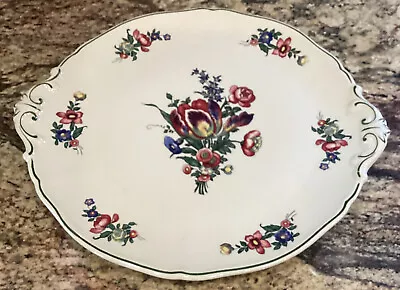 VILLEROY & BOCH GERMANY ALT STRASSBURG #3 CAKE PLATE W HANDLES 12”D Unused • $65