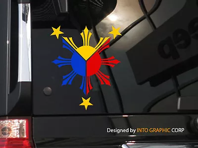 $5.50 • Buy Filipino Vinyl Car Decal Sticker  5  (H)  W/  Philippine Flag Theme 3 Colors