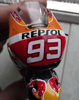 1:12 Factory Hrc Repsol Honda Rc213v Diecast Model #93 Marc Marquez Toy Motogp • £22.93