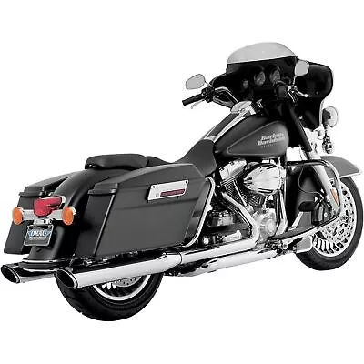 Vance And Hines Twin Slash Muffler - Chrome 16763 • $499.99